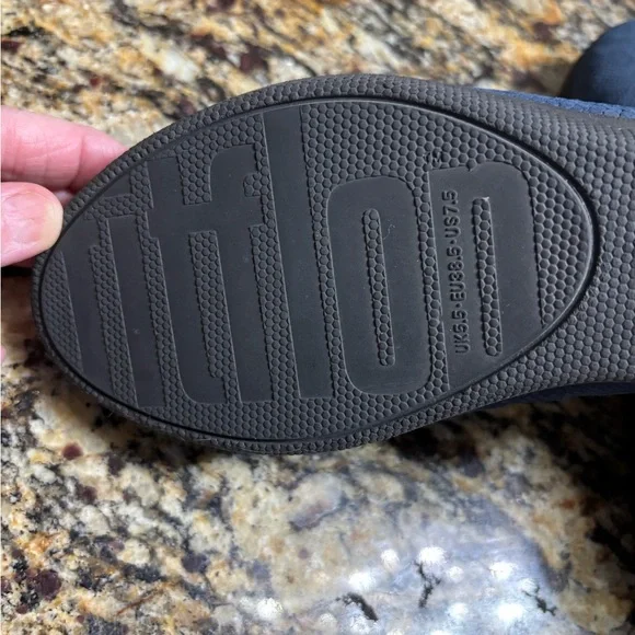 Fitflop Superskate Blue Slip On Loafer Shoes Super Cushy size 7.5 - Picture 6 of 8